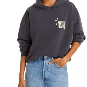 Anine Bing grey hoodie sweatshirt small